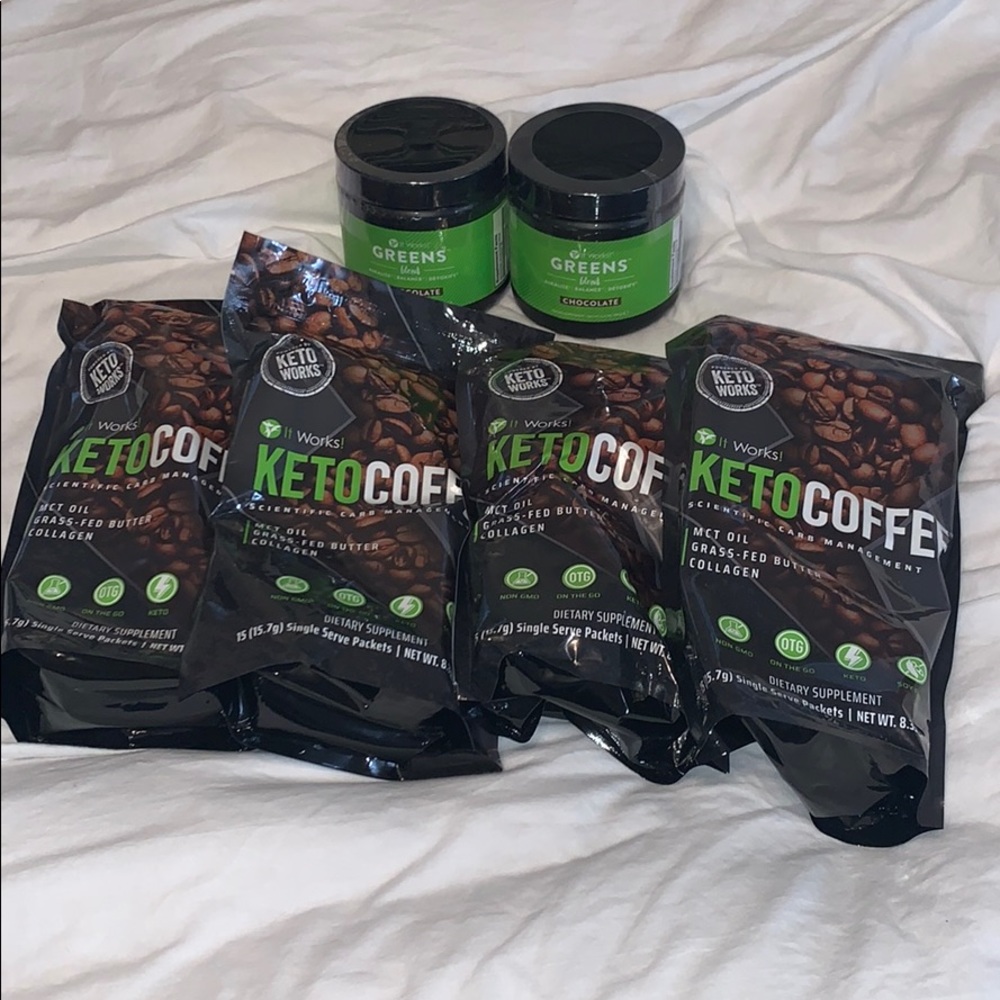 IT WORKS Keto coffee and greens
